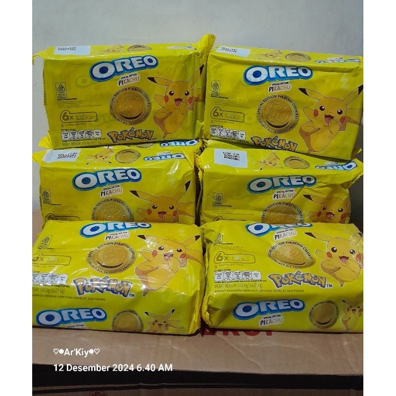 

Oreo Pikachu 19.000 dapat 3pck