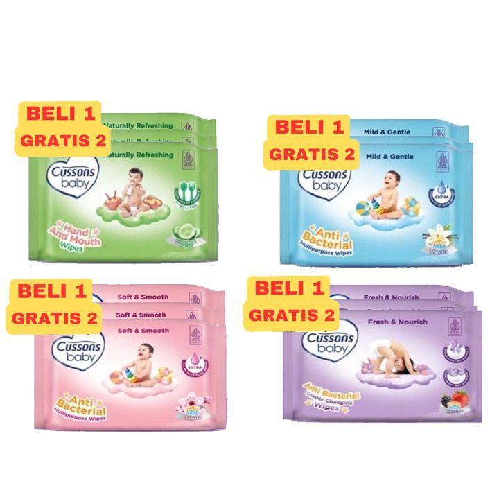 

[DAPAT 3] CUSSONS TISU BASAH TRIPACK 45SHEET