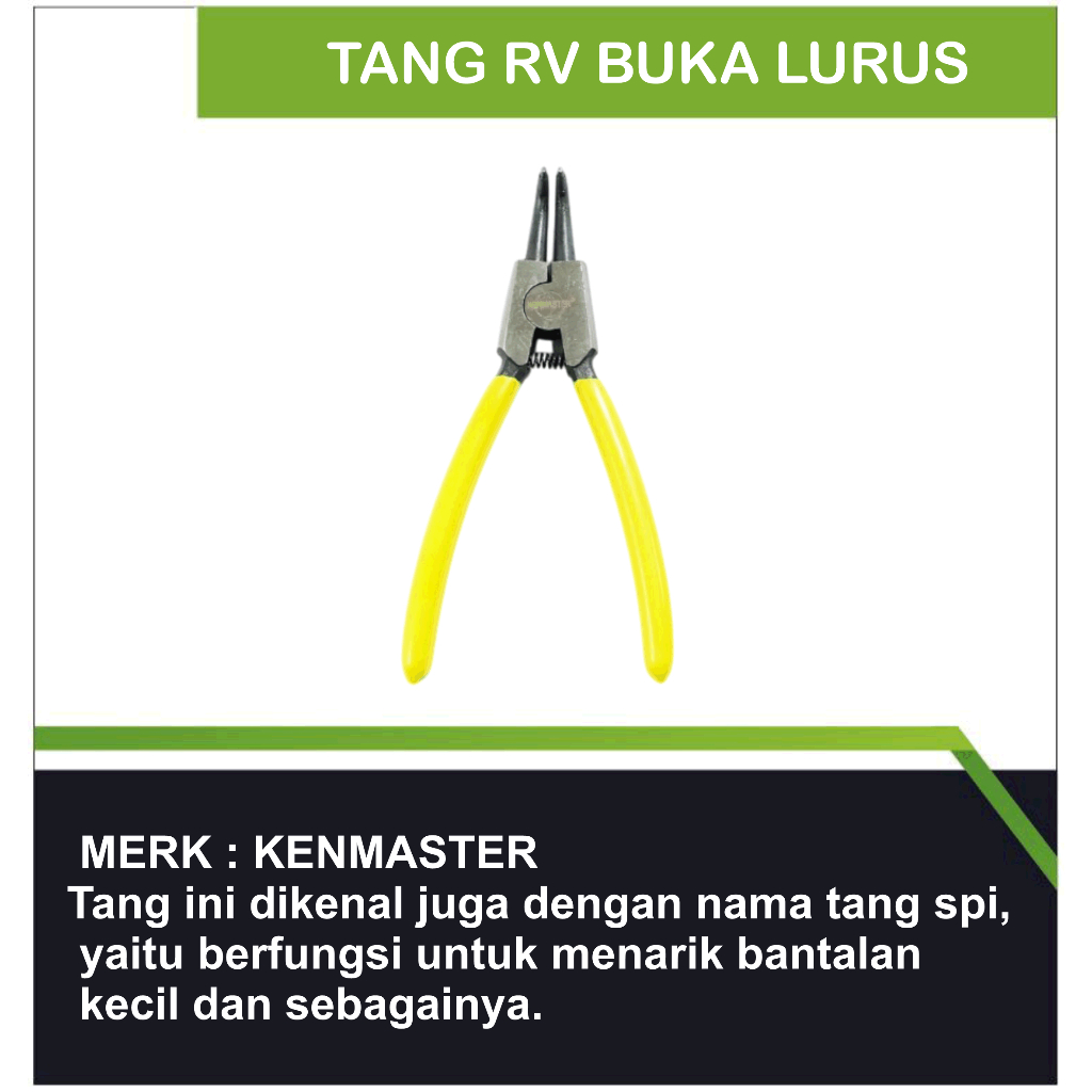 Tang RV Buka Lurus / Tang Snap Ring Buka Lurus Kenmaster/Tang buka