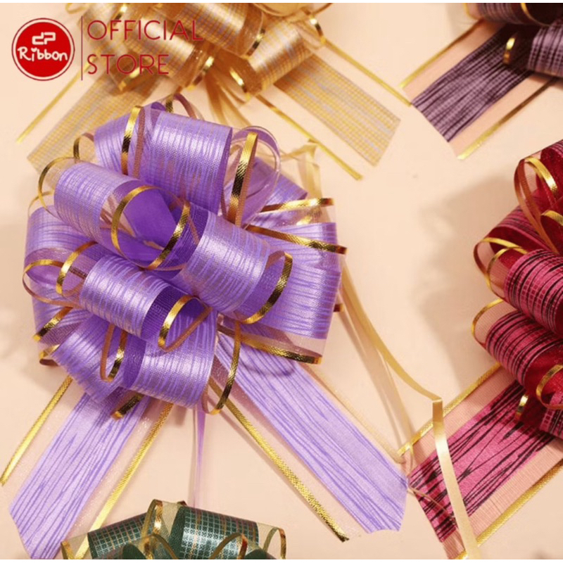 

Pita Tarik Pom 32mm Motif Matte Organdi RIBBON 32 mm