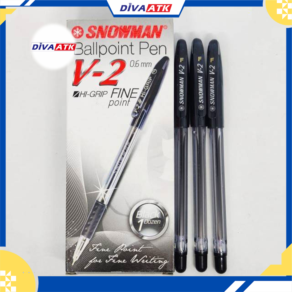 

Pulpen Snowman V-2 Hitam