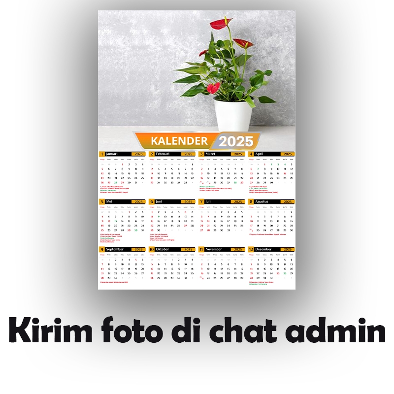 

Kalender 2025 Custom / Kalender Custom 2025 / KALENDER DINDING 2025 / Kalender Foto Kalender Custom