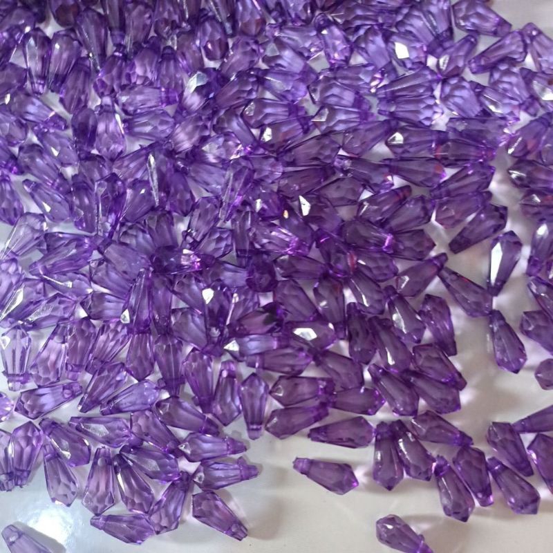 kuncup bunga bening akrilik / tetes bening akrilik