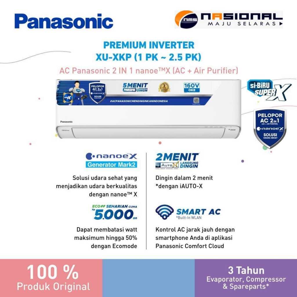 AC Panasonic Premium Inverter 2 PK Type CS/CU-XU18XKP/ XU18XKP / XU18
