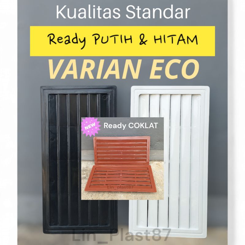JALUSI/VENTILASI PINTU KAMAR MANDI PVC|VENTILASI UDARA PINTU KAMAR MANDI|TOILET|KISI-KISI UDARA ECO