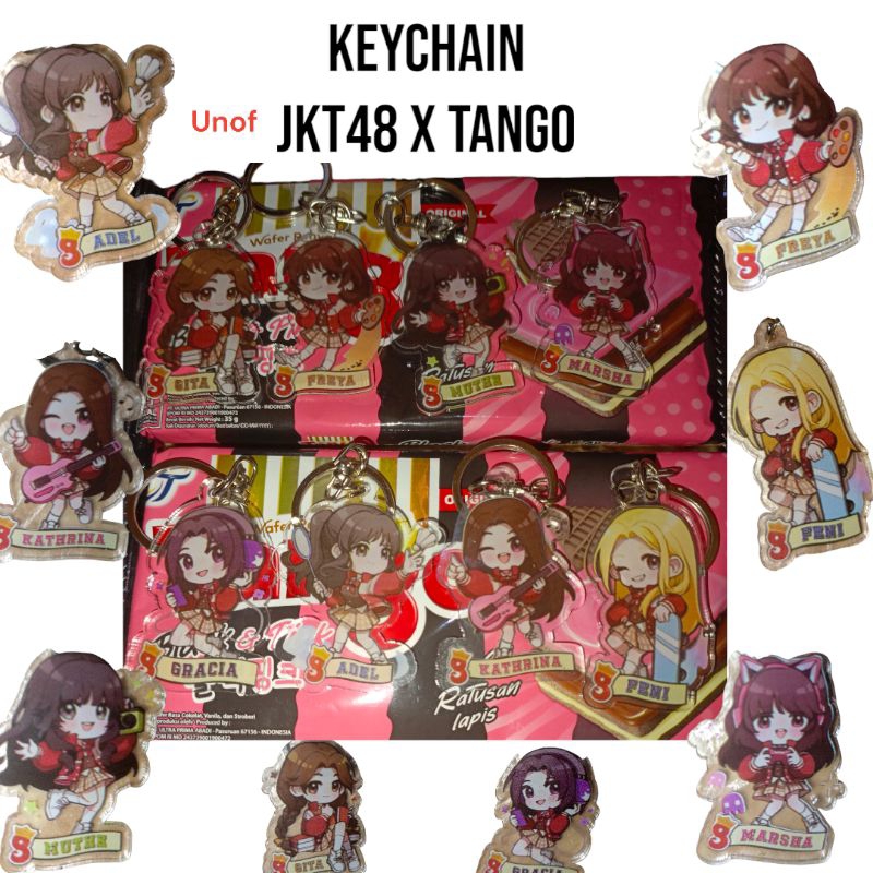 Keychain JKT48 X Tango Akrilik 1 Sisi Tidak Official