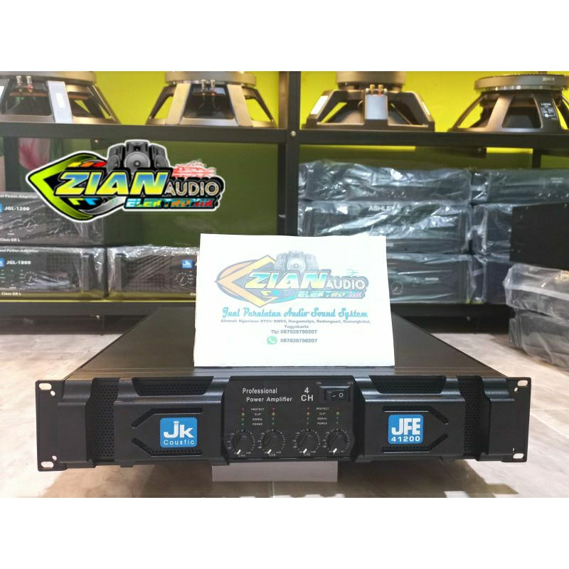 Power amplifier Jk coustic JFE 41200 4x1200watt original class H