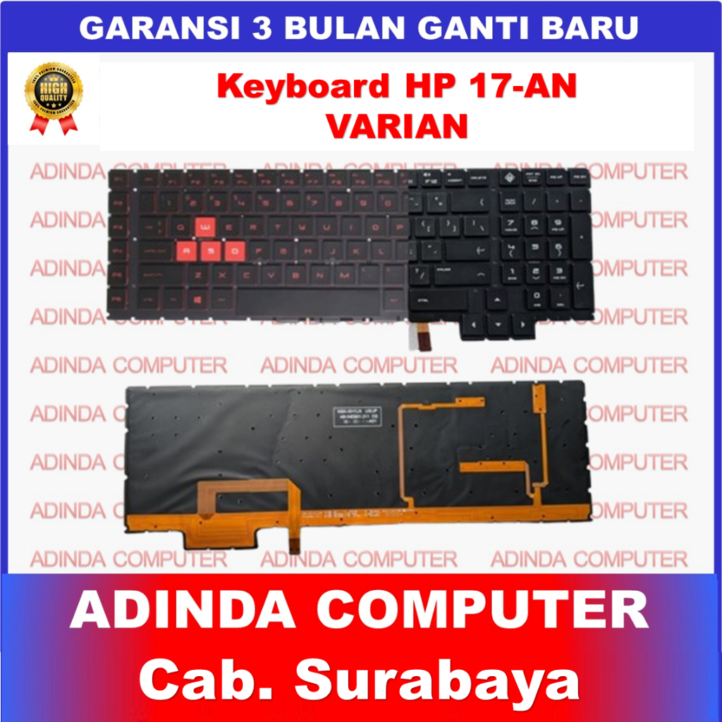 Keyboard HP Omen 17-AN 17-AN014TX 17-an017dx 17-AN020CA 17-an030ca 17-an031dx 17-an053nr 17-AN100 17