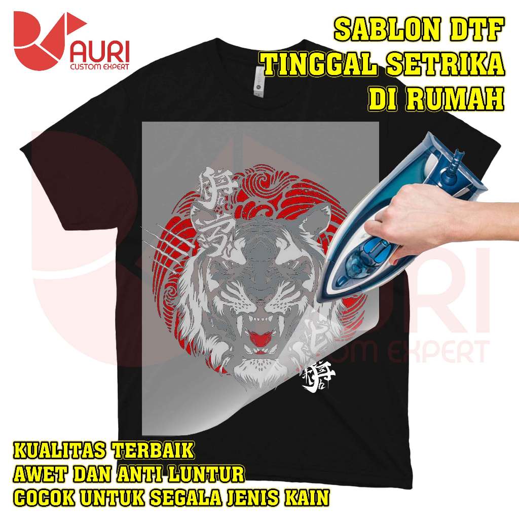 

SABLON DTF STIKER TINGGAL SETRIKA MUDAH DAN PRAKTIS BISA SATUAN - HARIMAU JEPANG
