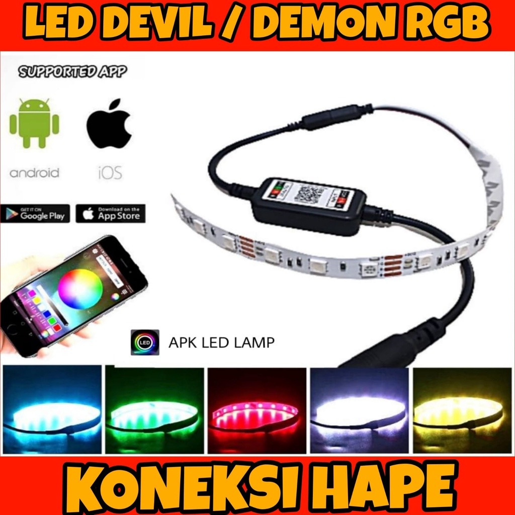 PROMO MURAH LED DEMON EYES RGB/LAMPU ALIS RGB