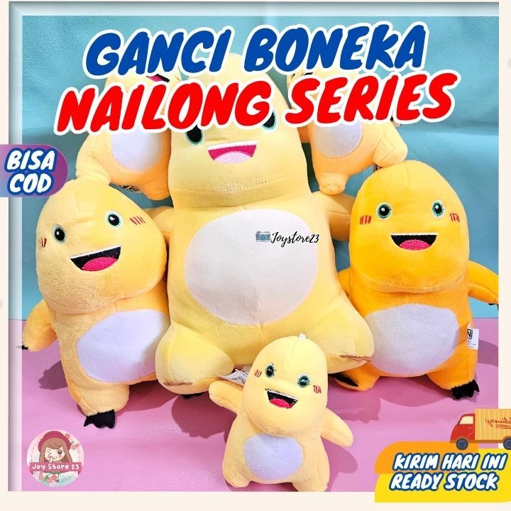 Boneka Nailong/ Ganci Boneka Nailong/ Gantungan Kunci Nailong/ Boneka Dino Kuning