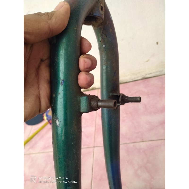 Fork Rigid Sepeda MTB 26 jadul steel standar steertube 13 cm pivot kotak