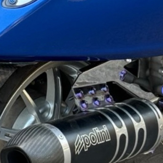 Baut titanium breket knalpot polini evo