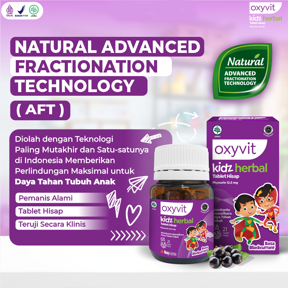 Oxyvit Kidz Herbal 21 Tablet Hisap