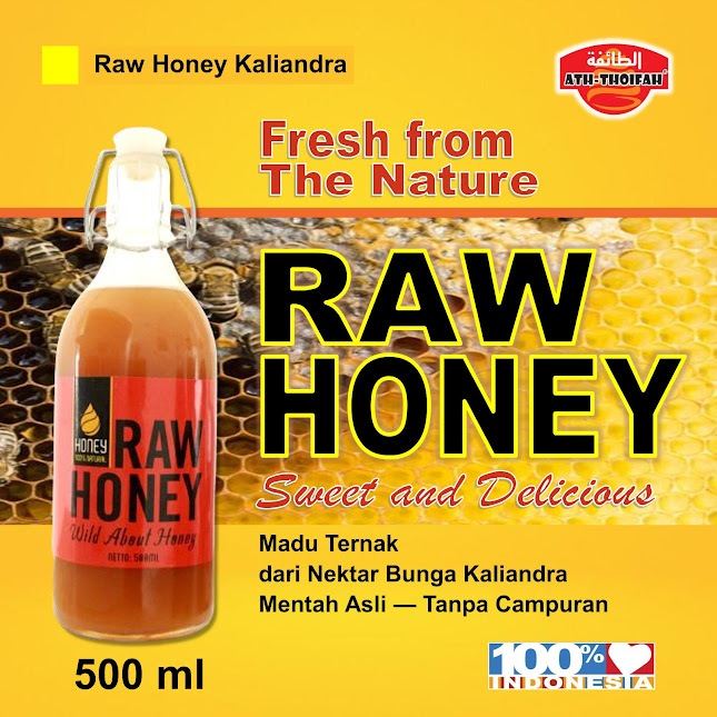

Raw Honey Madu Bunga Kaliandra 500 ml Ath-Thoifah