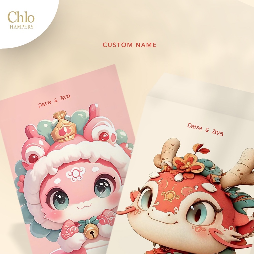 

Chlo Hampers Angpao Imlek custom nama isi 6 ECNY01 ( Angpau / Amplop / Chinese New Year / Cny )