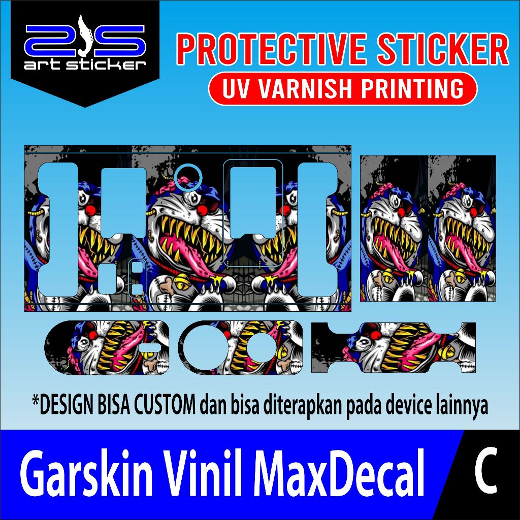 

STIKERZA10N ZOMBIE DORAEMON UV VARNISH PRINTING