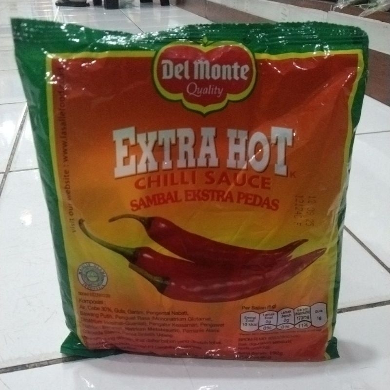 

Delmonte Saus Sambal dan Saus Tomat Kemasan Sashet isi 24