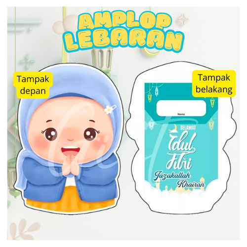 

AMPLOP LEBARAN 3D (isi 5)