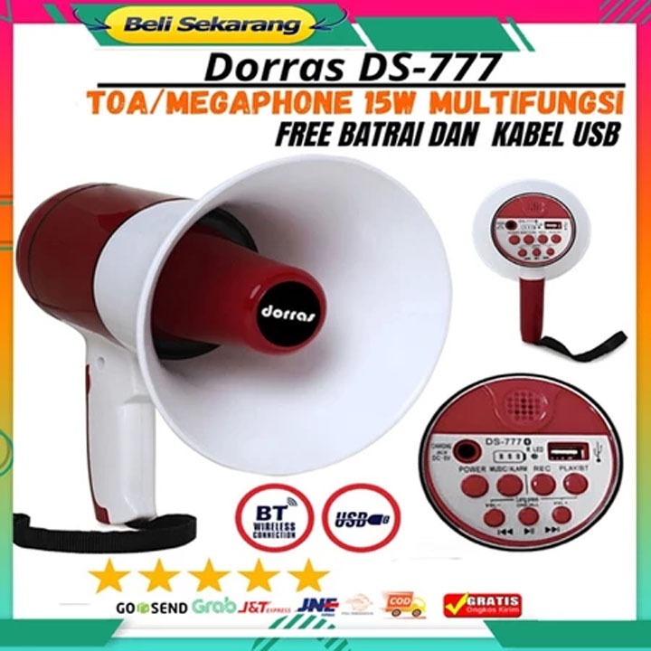 COD TOA MEGAPHONE SEDANG FLECO MULTIFUNGSI FLECO HW-8R TERMURAH / TOA PENGERAS SUARA HW-8R ORIGINAL