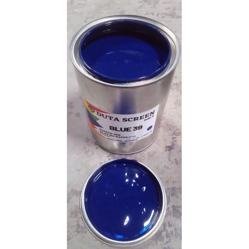 Cat Tinta Sablon Plastik, Kertas, Karung,dll Duta Screen Polymate Blue 39