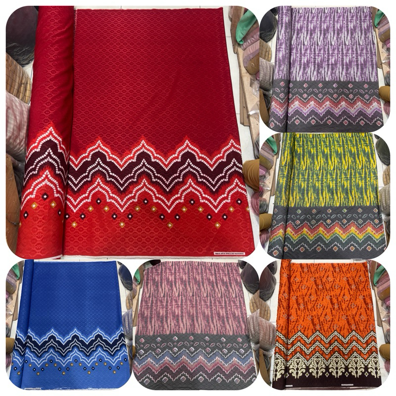 Kain Sasirangan | Etnik Sasirangan Wanita Pria Printing Banjar Bahan Sutera Dobby