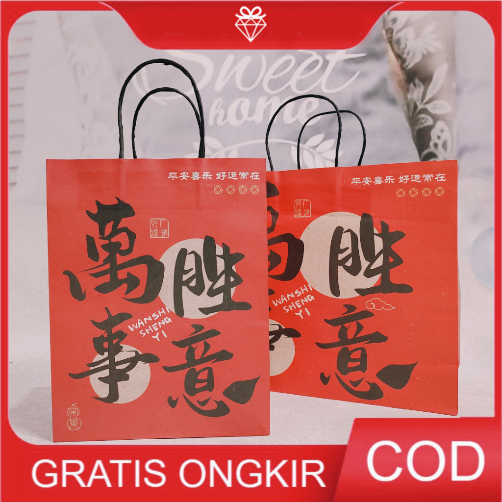 

Paperbag Imlek WanShiShengYi - Kotak Kado Chinese New Year GB248