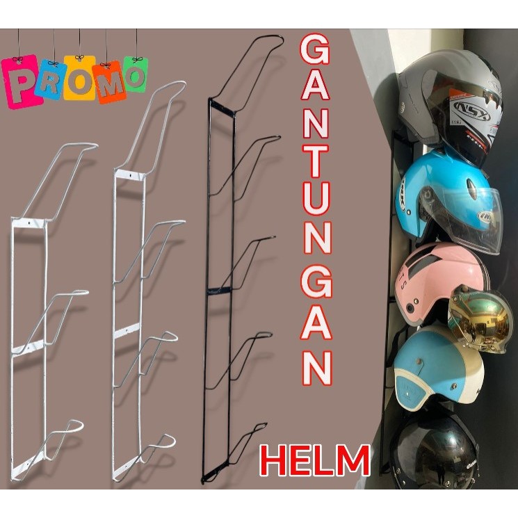Syafa Dstore Rak Helm/Gantungan Helm Model /Rak Helm Susun