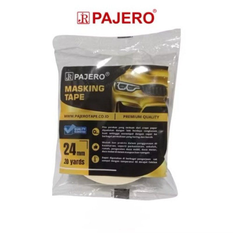 

ISOLASI KERTAS MASKING TAPE 24MM x 20 YARD PAJERO