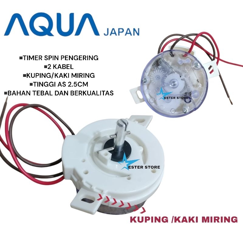 Timer spin 2 kabel kaki miring timer pengering mesin cuci Aqua 1 tabung high quality