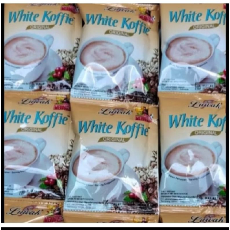 

kopi luwak white coffe 1 renteng 10*20 gram