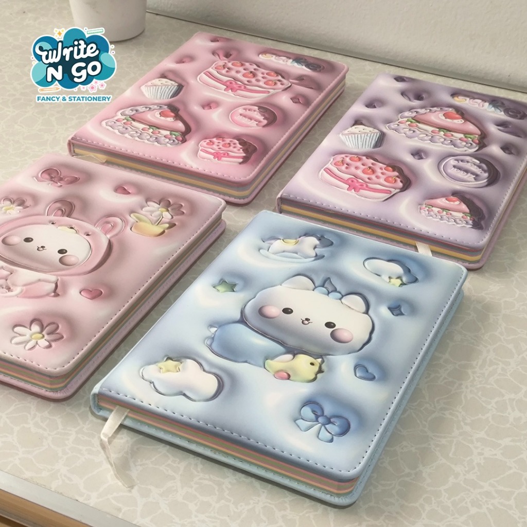 

WEIBO NOTEBOOK PU 32K 3D - BUKU CATATAN 3D KARAKTER LUCU