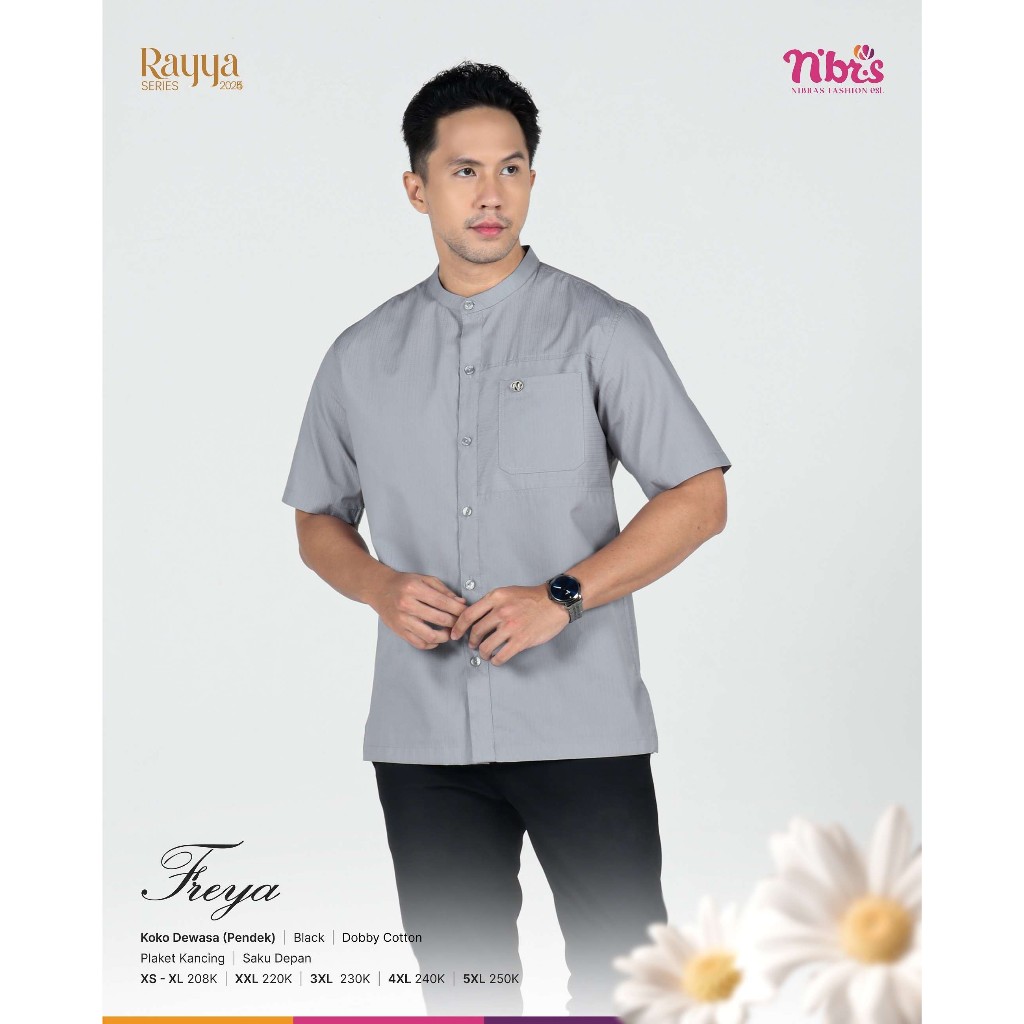 KOKO DEWASA NIBRAS RAYYA SERIES FREYA HITAM,LAVENDER,ROSEWOOD