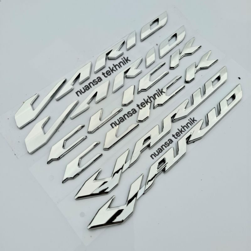 2 pcs Emblem Click bahan ABS Emblem VARIO Emblem Click Emblem motor vario emblem timbul