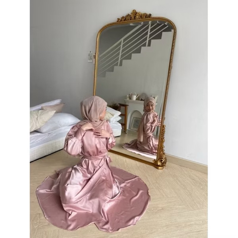 Long Satin Silk Dress Preloved