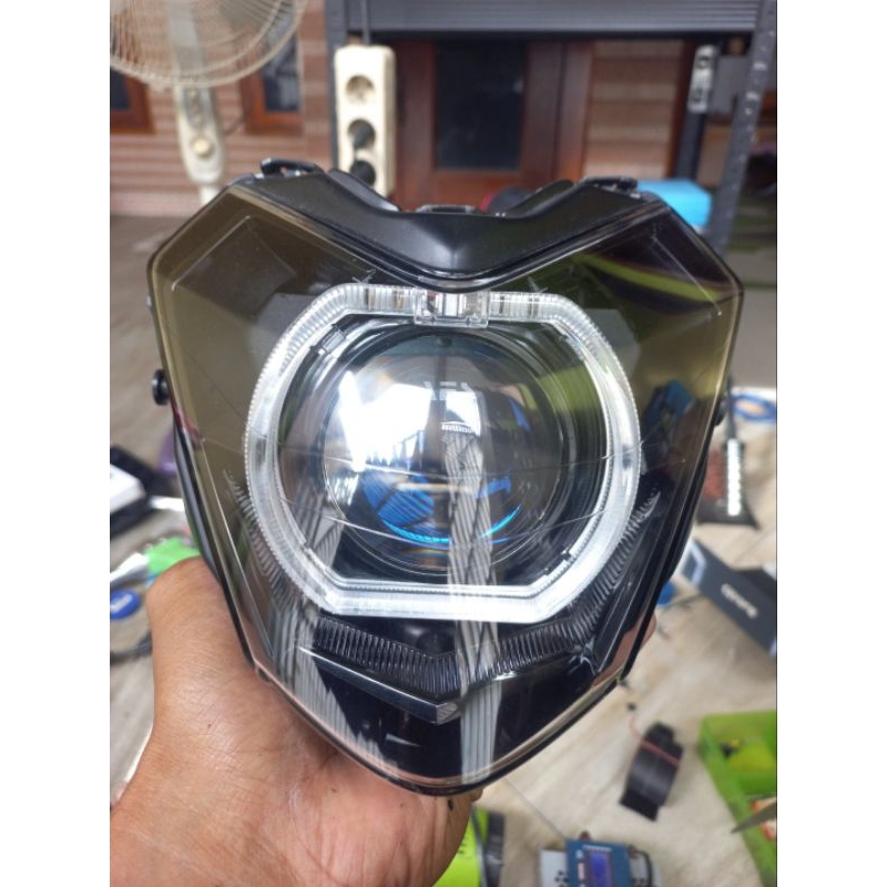 headlamp supra gtr 150 custom biled