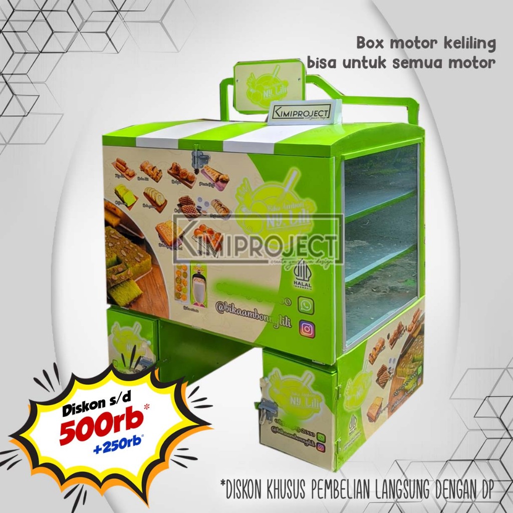 BOX motor box keliling roti dan kue