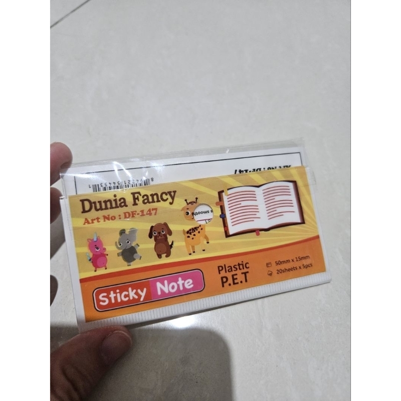 

STICKY NOTE KERTAS TEMPEL PEMBATAS BUKU LUCU SIGN HERE