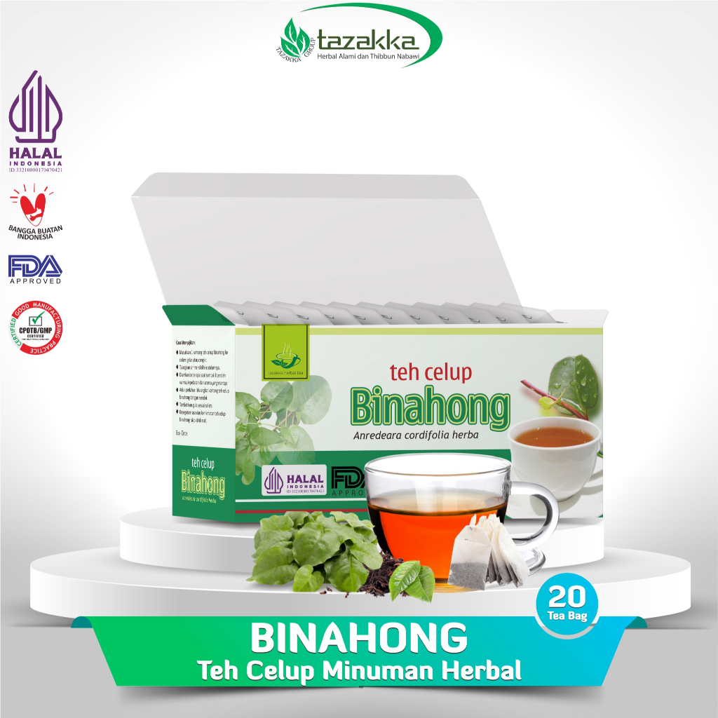 

Teh Celup Daun Binahong Herbal Original Tazakka BPOM