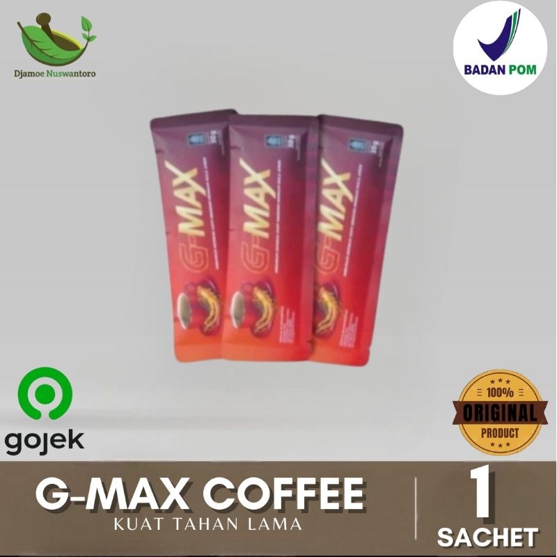 

G-Max Coffee Original Kopi Kuat Tahan Lama 1 Sachet