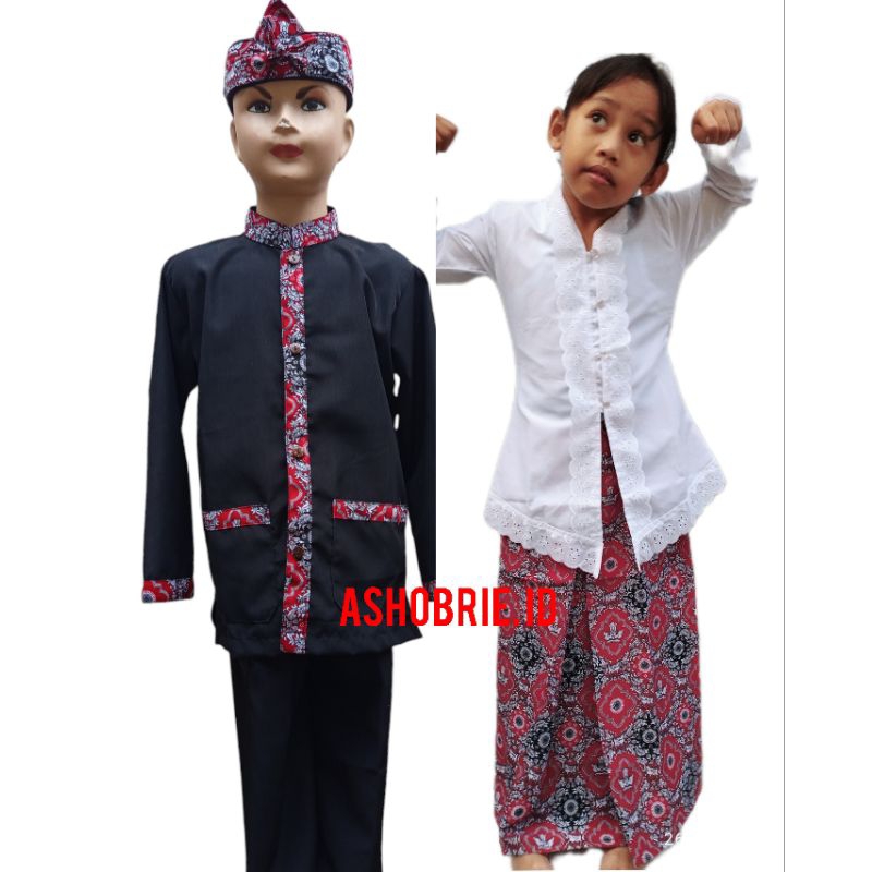 couple-Baju kebaya&pangsi anak sekolah Paud,TK,SD/baju adat daerah laki&perempuan