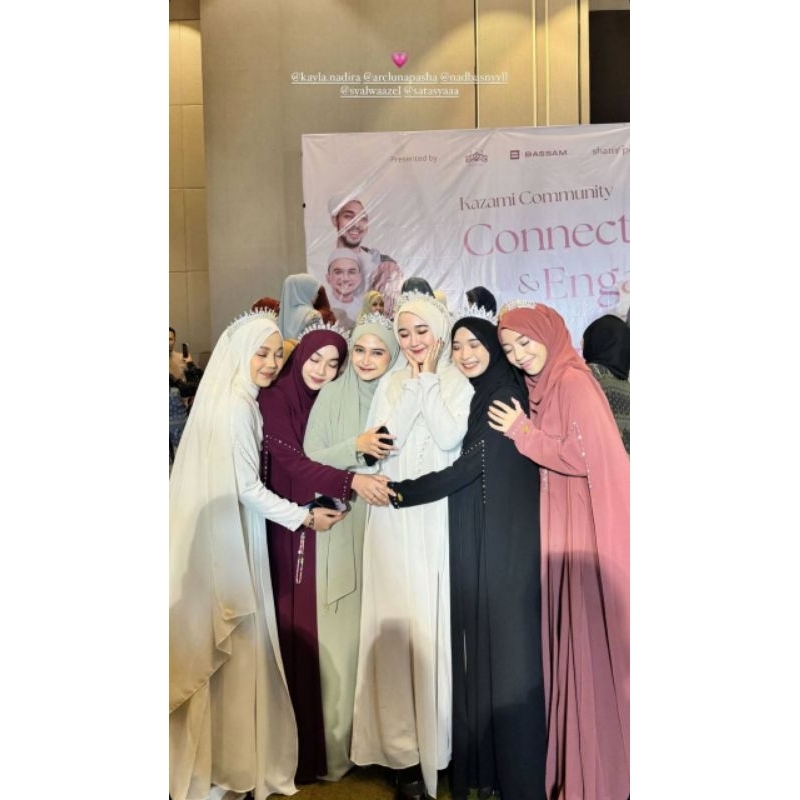 Open po | ORI 100% Abaya luna sarimbit by Kazami | Abaya & KOKO Sarimbit 2025