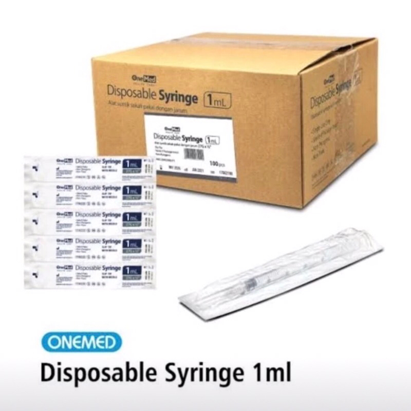 ONEMED SPUIT 1 Cc / SYRINGE 1 ML ONEMED ALAT SUNTIK 1 cc