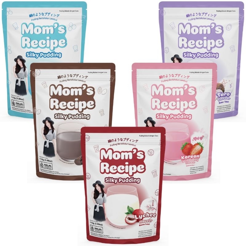 

Mom's Recipe Silky Puding 110gr Strawberry/Cokelat