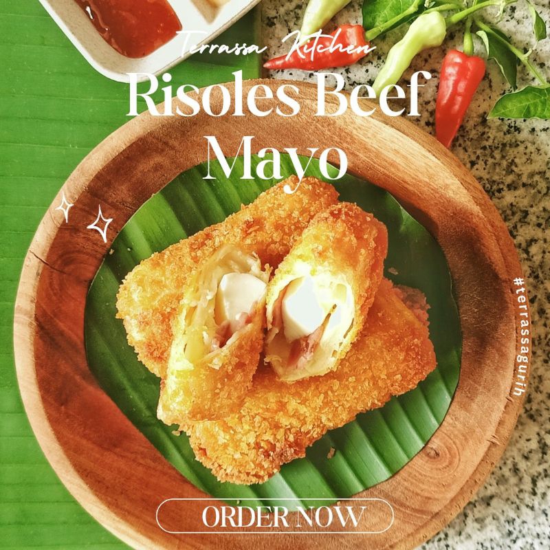

Risoles Mayo with Smoked Beef Egg and Cheese - Frozen