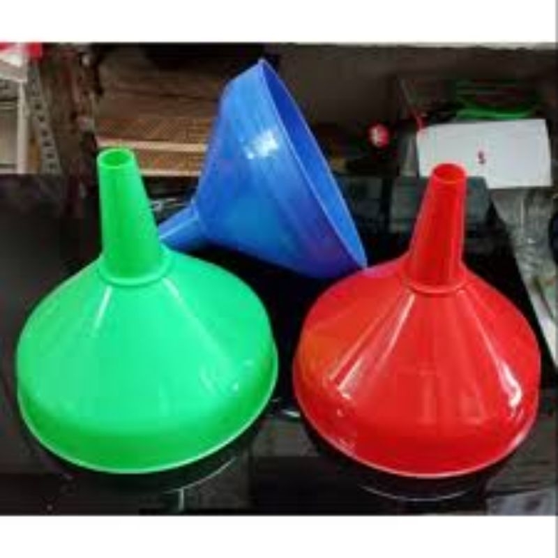 Corong plastik air/Corong plastik minyak/Corong serbaguna ukuaran 25cm