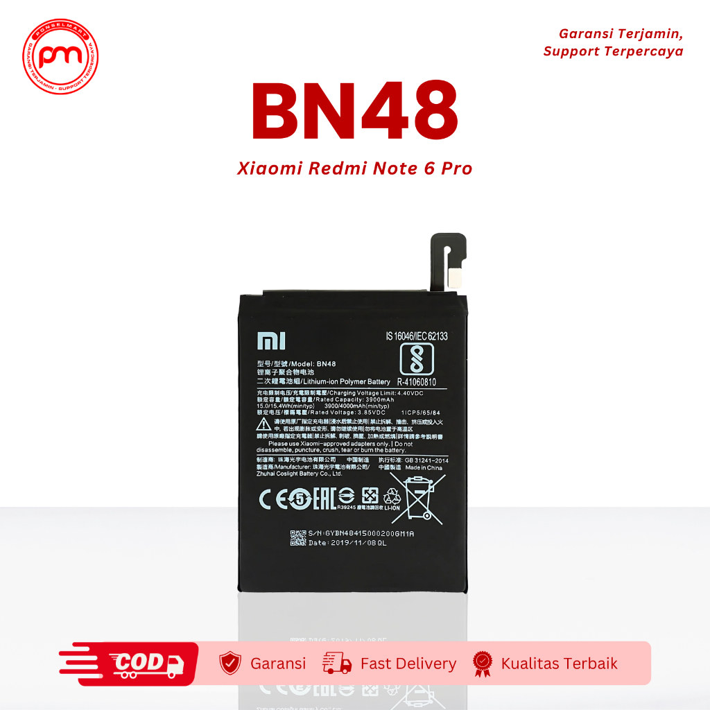 Battery Xiaomi BN48 Redmi Note 6 Pro