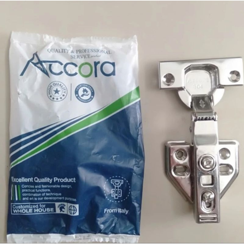 Engsel sendok slowmotion full bungkuk stainless 304 premium quality