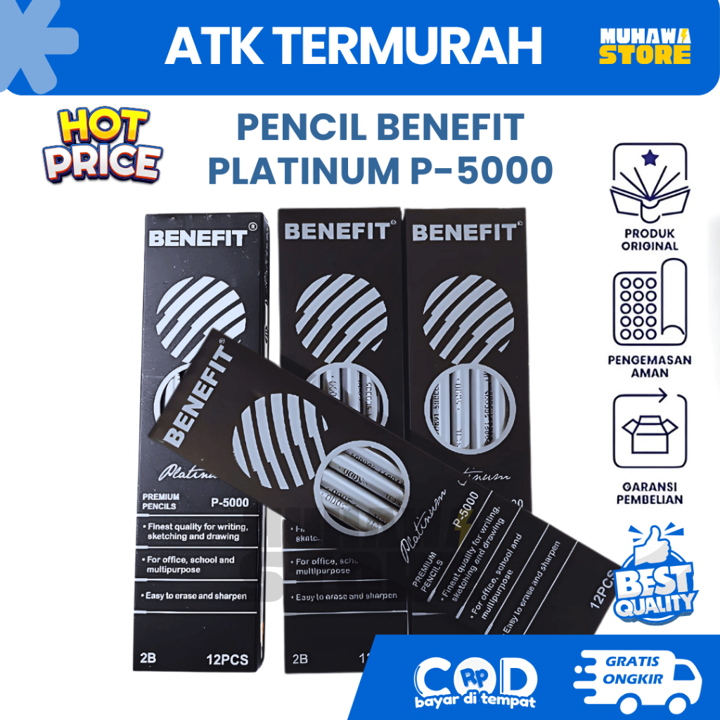 

PENCIL BENEFIT 1 PACK P-5000 PLATINUM PENSIL BENEFIT MURAH