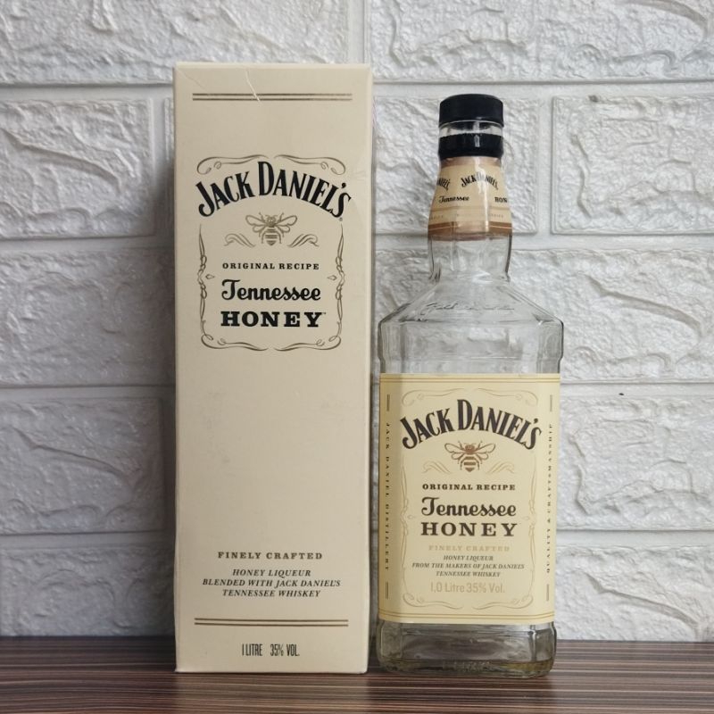 Botol Kosong Jack Daniels Honey + Box 1Liter